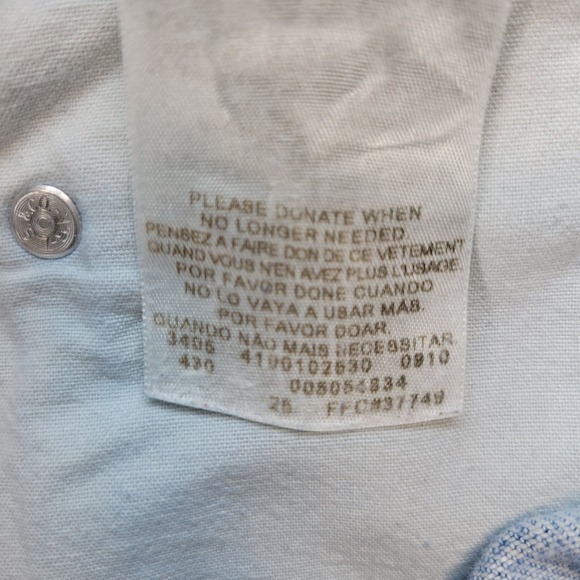 Levis 505 Jeans Mens 38x30 Blue Regular Straight Light Wash Mid Rise Y2K Denim - Picture 8 of 12